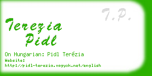terezia pidl business card