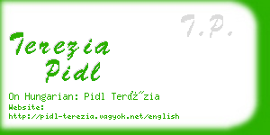 terezia pidl business card